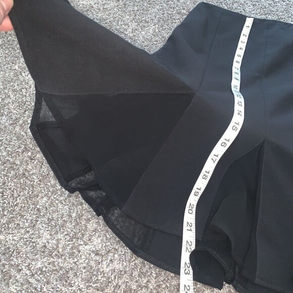 New York & Company Flare Skirt Black‎ Women’s Size 12 Lined Office Business - Picture 4 of 8